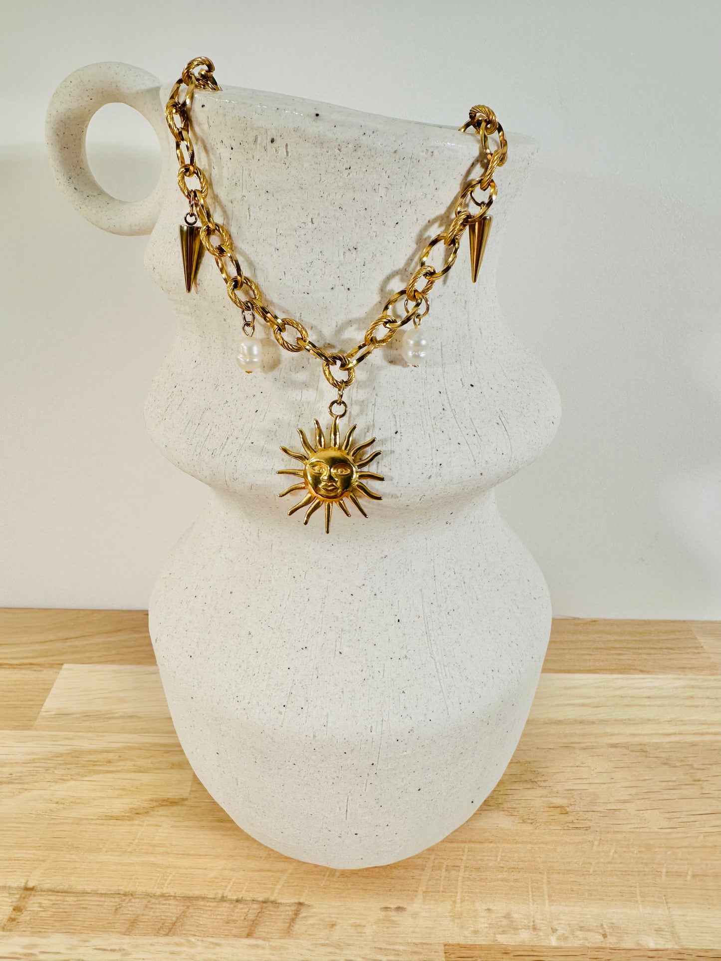 COLLIER CHARMS avec chaine Saturne