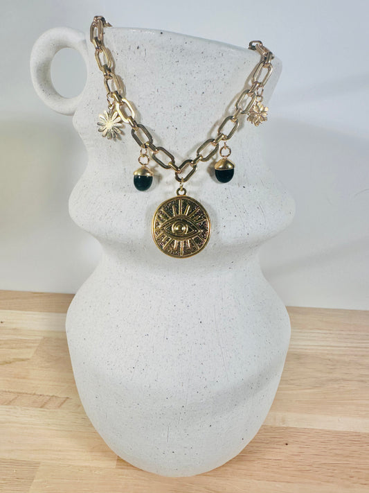 COLLIER CHARMS avec chaine Balance