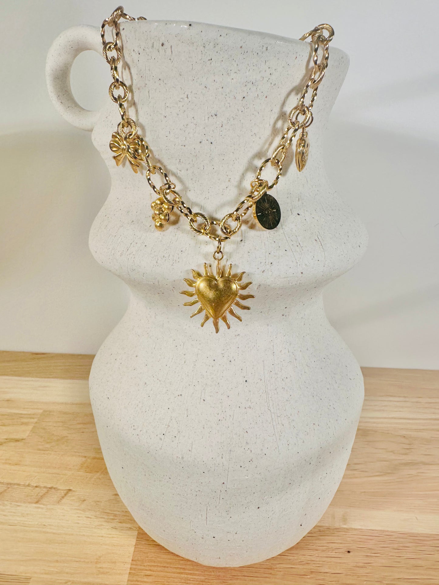 COLLIER CHARMS avec chaine Saturne