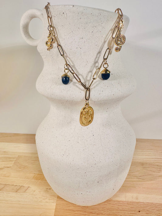 COLLIER CHARMS avec chaine Capricorne