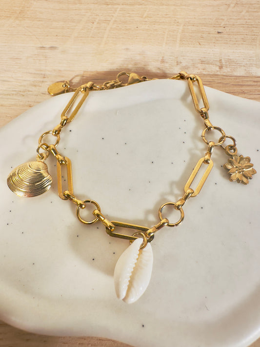 BRACELET CHARMS avec chaine Vierge