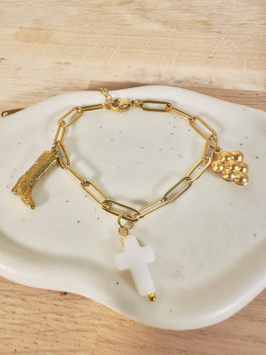 BRACELET CHARMS avec chaine Capricorne